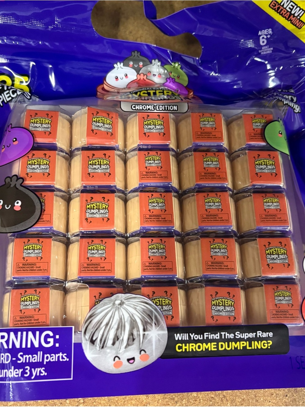 Mystery Dumplings Chrome Edition Blind Box Toy - Silver